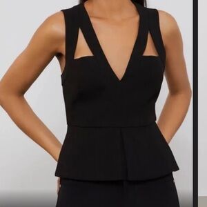 Bcbgmax azria top- Hailee cut out top